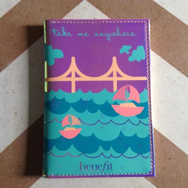 Benefit 2016 Golden Gate Passport Cover BN UK STOCK LIMITED EDITION