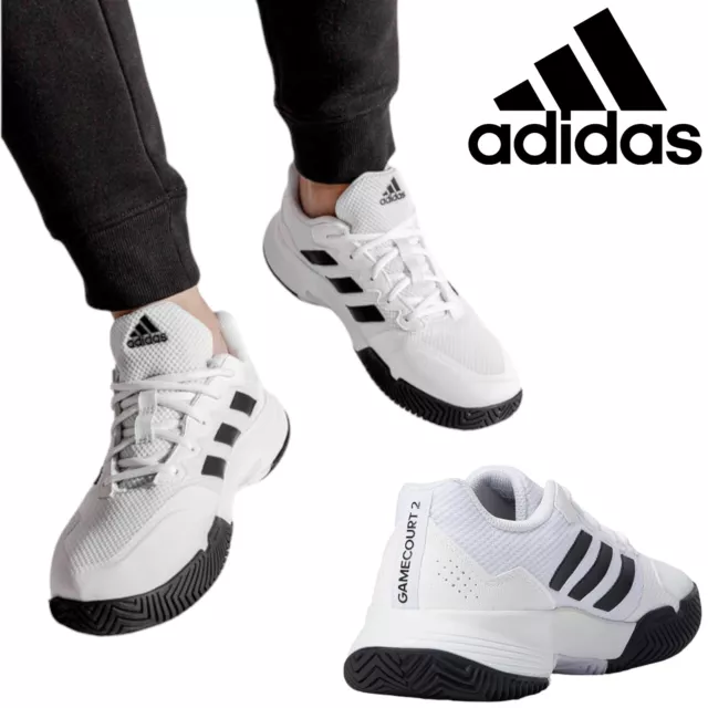 Adidas Zapatillas Hombre Juego de Salón 2 Cordones Tenis Zapatos Mujer Running