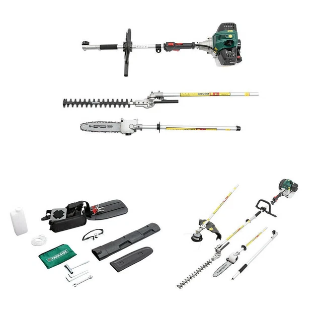 PARKSIDE 4 IN 1 Petrol MultiTool Lawn Trimmer Strimmer Hedge Trimmer