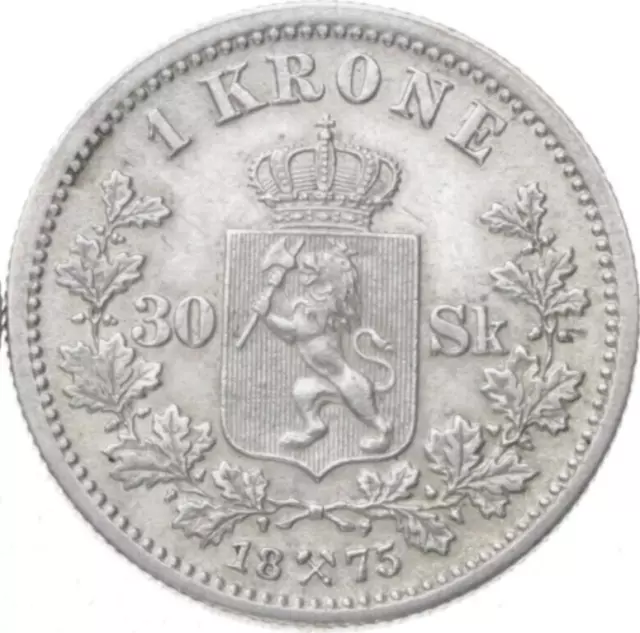 Norwegen - Krone 1875 - Oscar II. 2