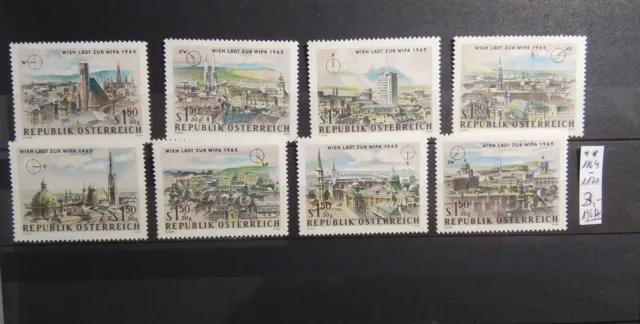 Briefmarken Lot Österreich aus Jg 1964 Mi. Nr. 1164 bis 1171  WIPA 1965  ** #3
