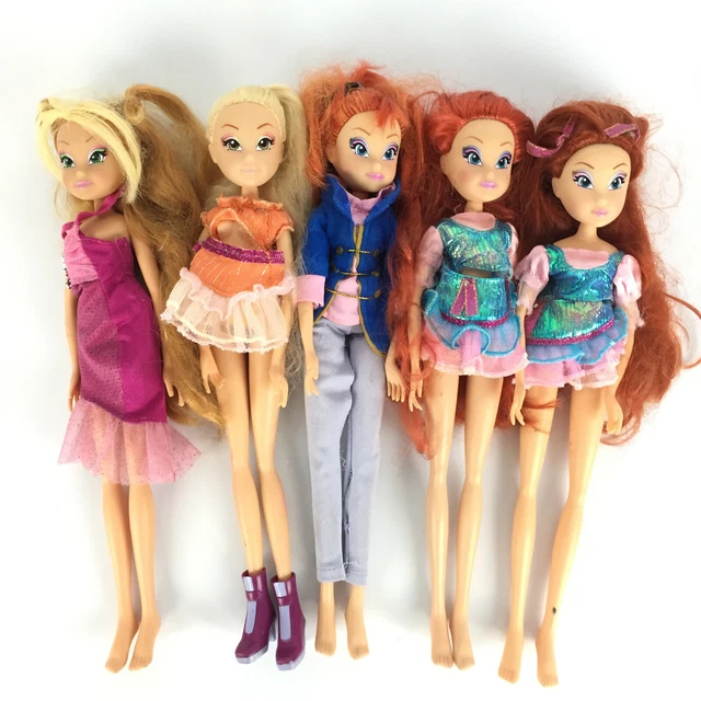 LOT 5 WINX Club Doll Bloom Stella Flora Enchantix Rainbow EUR 31,90 - FR