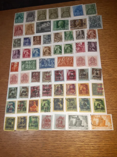 SL 3399/ Mint & Used Stamps from Magyar Posta 1940 to 1946 foreign stamps lot