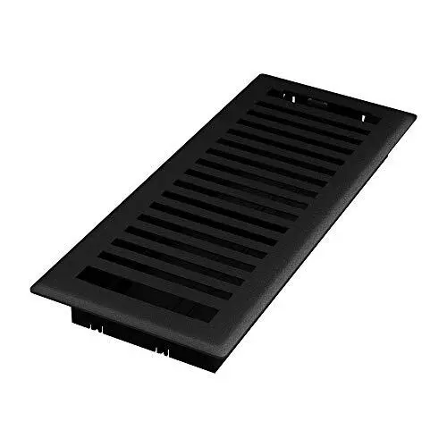 Imperial RG3440 Montezuma Decorative Floor Register, 4 x 12-Inch, Black Iron