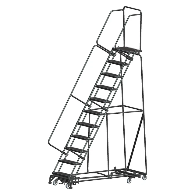 Ballymore Rolling Ladder Overall Height 143 in Steps 11 Cap 450 lb