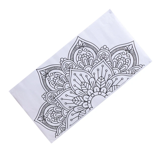 Autocollant Mural Mandala Lotus - Sticker Vinyle Personnalisable - Décoration Yoga - Ga255