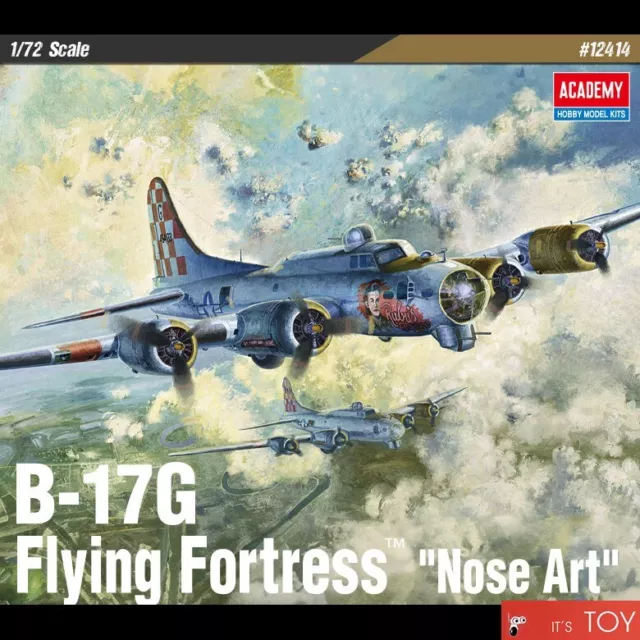 Academy 1/72 B-17G Flying Fortress "Nose Art" Aircraft Plastic model kit #12414