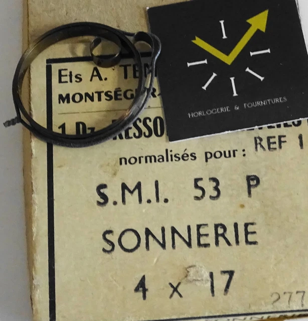 RESSORT 4,4 X 0,22 diamètre 25 mm pour réveil, sonnerie 440 X 22 JAZ DV