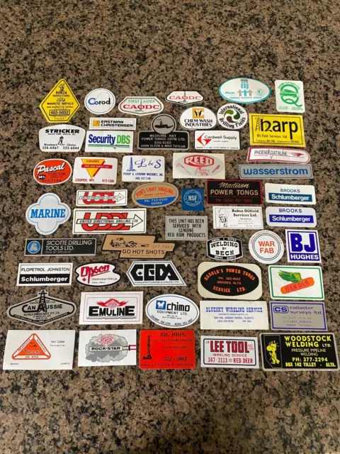 Vintage Oilfield Sticker Collection Lot Of 50 Service Drilling Etc 70S-80S