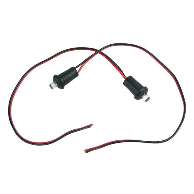 2 piezas Luz LED intermitente para automóvil ficticio montaje en tablero de 12 V motocicleta I3B8
