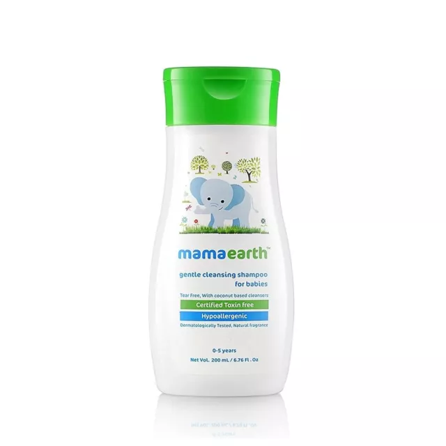 Mamaearth Gentle Cleansing Shampoo for Babies (200 ml)( pack of 2)