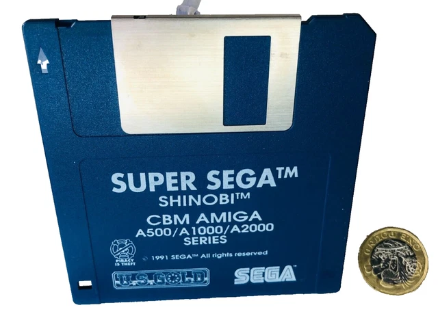 Jeu Amiga Shinobi – Commodore 500 1000 2000 – Comme Neuf Avec Manuel