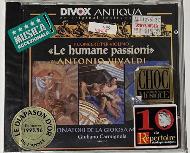 Le Humane Passioni Antonio Vivaldi Sonatori De La Gioiosa Marca Carmgnola Sealed