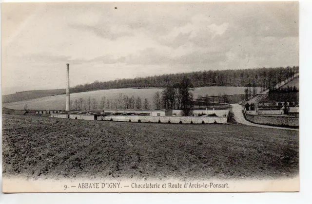 ARCIS LE PONSART - Marne - CPA 51 - la Chocolaterie de l' Abbaye N.D. D' Igny