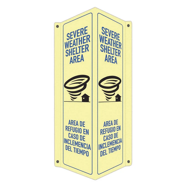LYLE LCVB-0050-GA_4x18 Safety Sign,18 in x 8 in x 3 in,Aluminum