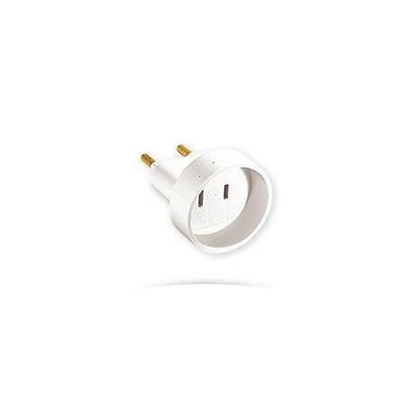 Fiche 2P 15A 125V sortie USA sur socle France adaptateur de voyage (USA/EAN) br