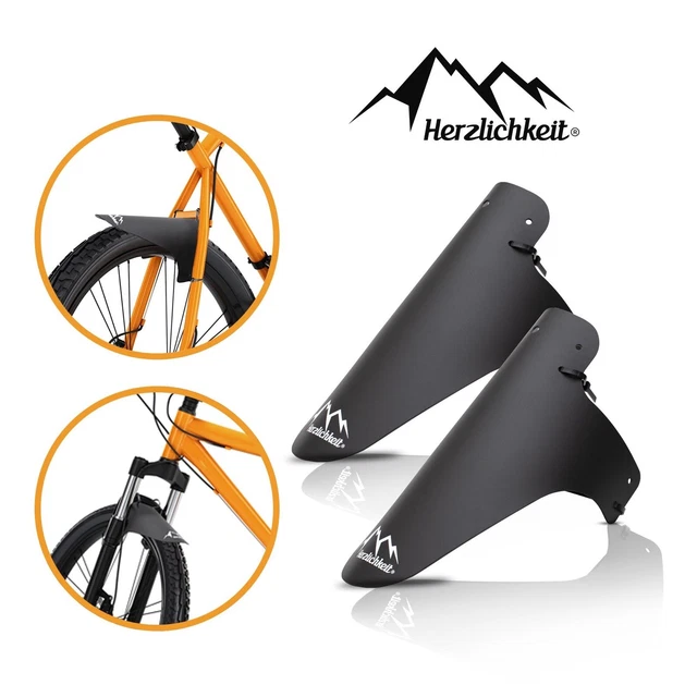 Fahrrad Schutzblech Set Vorne & Hinten Für 24-27,5 Zoll Räder - Kies & Wasserschutz Polypropylen