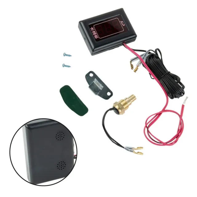 Kit misuratore digitale temperatura acqua con spina sensore per motori auto lungo