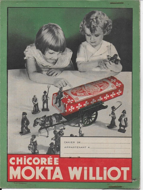 ANCIEN PROTEGE CAHIER  NEUF  ANNEE 30's    CHICOREE MOKTA WILLIOT  POIX DU NORD