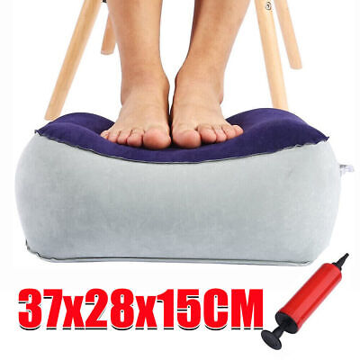 Inflatable Travel Foot Rest Pillow Foot Rest Cushion Travel Foot Pillows w/Pump
