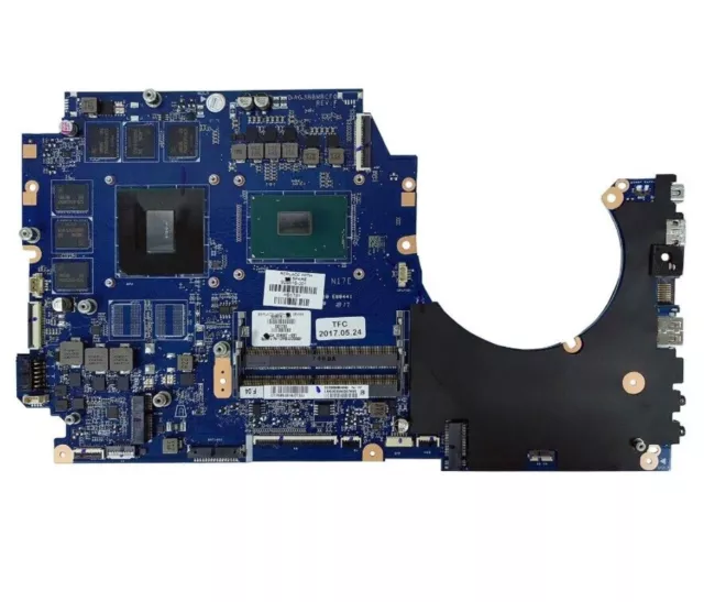 For HP 17-AN 17T-AN 929516-001 w/ i7-7700HQ CPU GTX 1060 6GB Laptop Motherboard