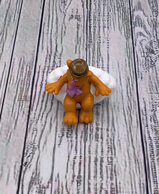 Vtg Henson Inc The Muppet Show Fozzie Bear on Cloud PVC Figure Cake Topper Sz 2”