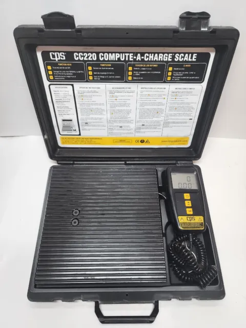 CPS CC220 Compute-A-Charge Scale W/ Case