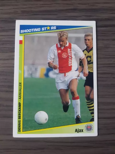 DENNIS BERGKAMP Dutch issue MERLIN SHOOTING STARS CARD 92/93 AJAX NO Panini