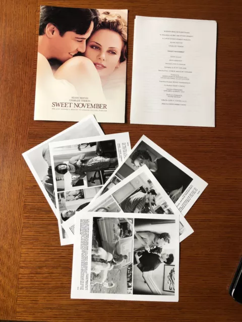 Sweet November Movie Press Kit 5 Photos Keanu Reeves Charlize Theron