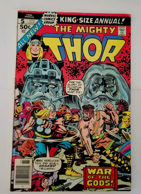 Mighty Thor Annual 5 Marvel 1976  Iron Man Hulk Jack Kirby