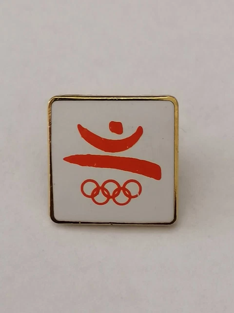 RARE PINS PIN'S .. OLYMPIQUE OLYMPIC BARCELONA 1992 BROADCAST TV NBC USA ~23
