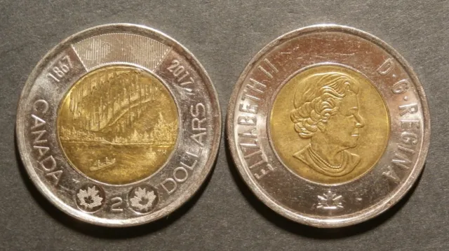 CANADA 2017 - $2 , Queen Elizabeth II / 150 years of Confederation