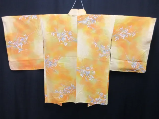 8245B4 Silk Vintage Japanese Kimono Haori Jacket Branch
