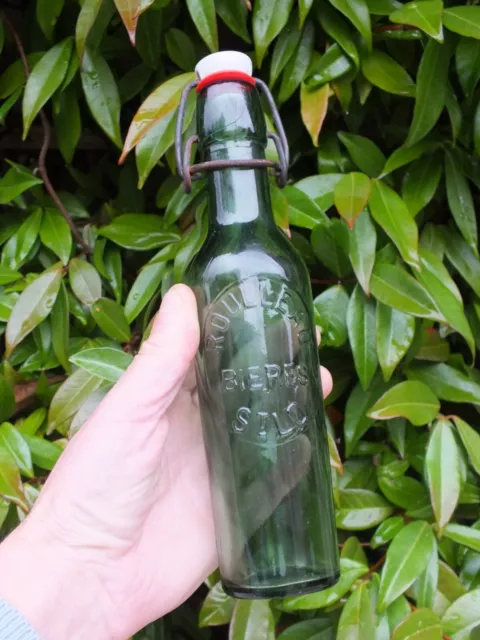 Ancienne bouteille de bière Roulleau à Saint Lô (Manche) - bock