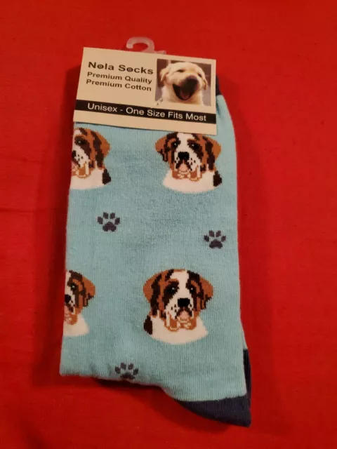 socks  SAINT BERNARD  DOG  print . Buy 1 Get 1 Free