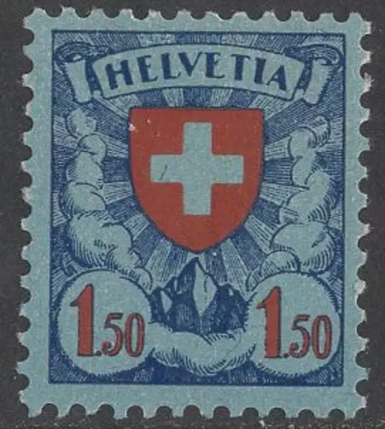 SWITZERLAND: #202 COAT of ARMS 1.50fr  MINT LH /CV $55