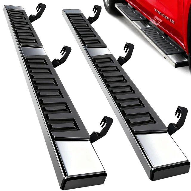 FOR 07-18 SILVERADO/SIERRA 1500 DOUBLE CAB 6″ Running Board Side Step Nerf Bar H