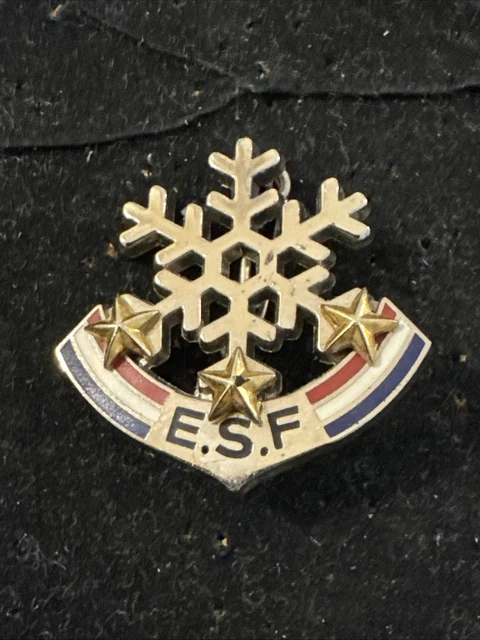 Lot De 3 Insignes Ski FFS ESF Savoie – Flocon, Skieur Scolaire USEP – Années 70
