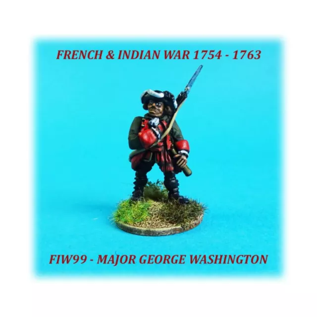 AW Minis French Indian War 28mm Major George Washington Pack New