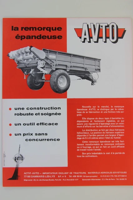 MACHINES AGRICOLES DE France magazine book prospectus tractor brochure