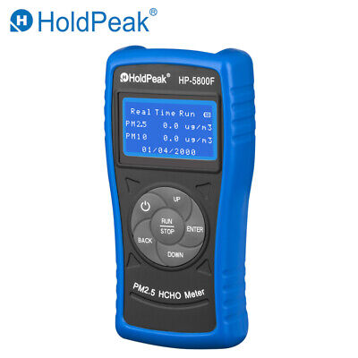 HoldPeak Air Quality Monitor Dus PM2.5 PM10 Formaldehyde HCHO Gas Detector 5800F