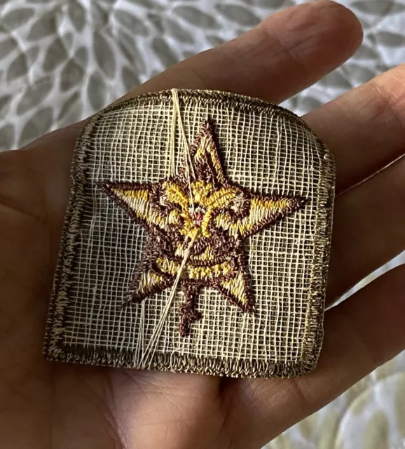 1-Boy Scouts Gold Star Green Patch, Vintage, Be Prepared 2