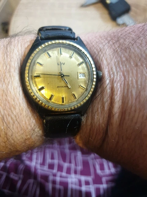 Montre Bracelet Vintage Mécanique LOV - Pièce D'homme Non Fonctionnelle