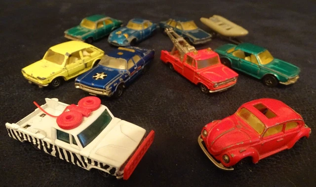MAJORETTE ancien Lot de 2 Françaises vintage Citroën Renault à