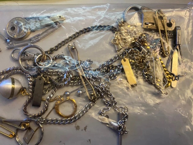 Assorted Tie Clips and Chains