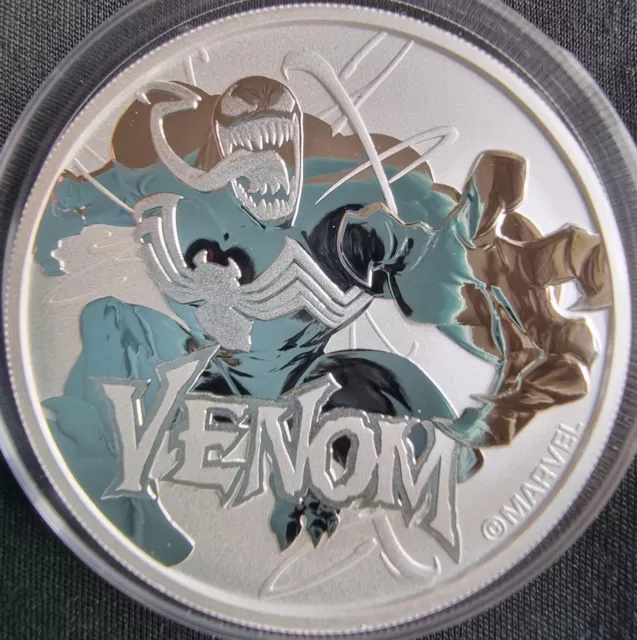 Tuvalu 2020 1 oz Venom Marvel Fine Silver 9999 1oz BU bullion coin