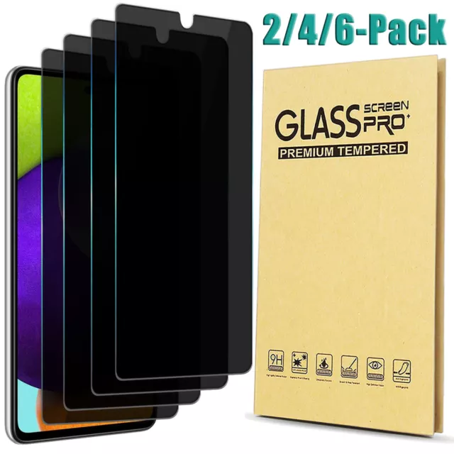 For Samsung Galaxy A32 A51 A52 A53 A54 Privacy Tempered Glass Screen Protector