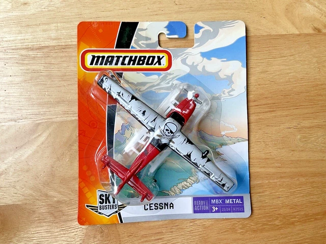 Matchbox Sky Busters  CESSNA AIRPLANE Skull Pirate plane  from 2007