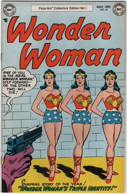 Wonder Woman Pizza Hut Edition Comic Book #62 DC Comics 1977 VERY FINE