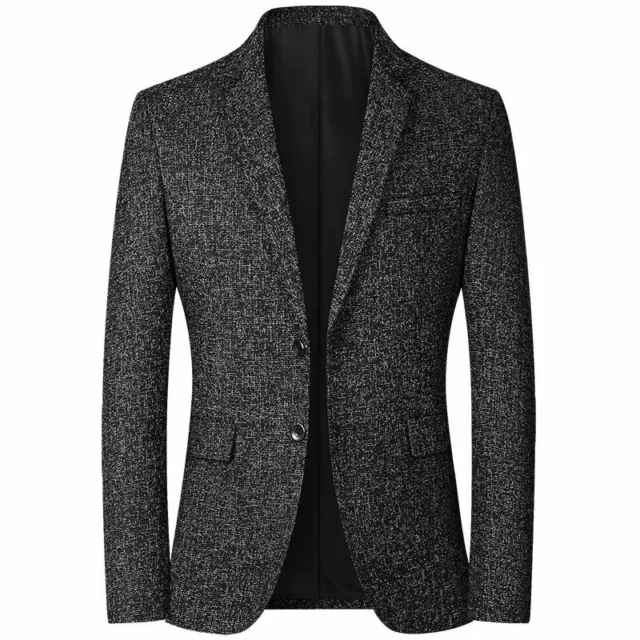 Chaqueta De Vestir Marca De Lujo Para Hombres Abrigo Informal Ajustados Elegante